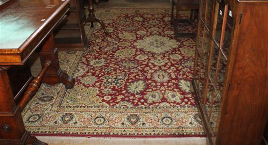 Red ground Persian carpet
